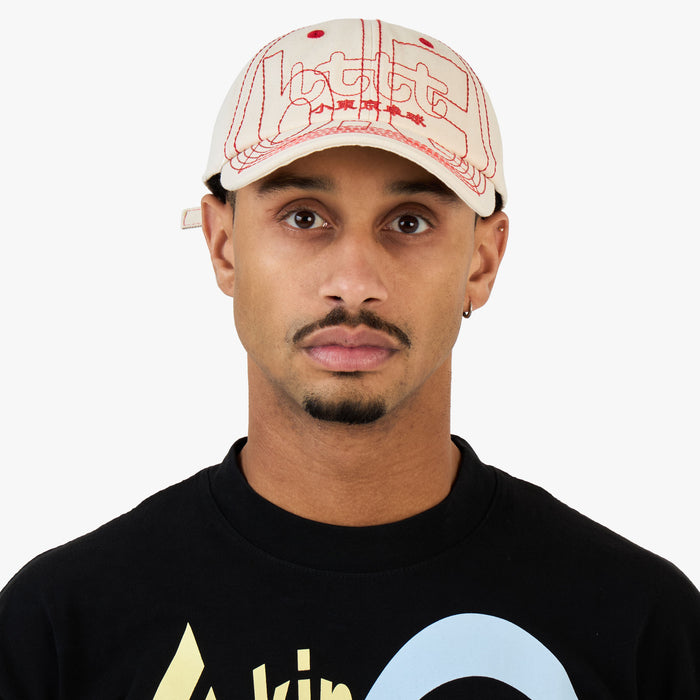 b.Eautiful x LTTT Vapor Hat Natural / Red 1