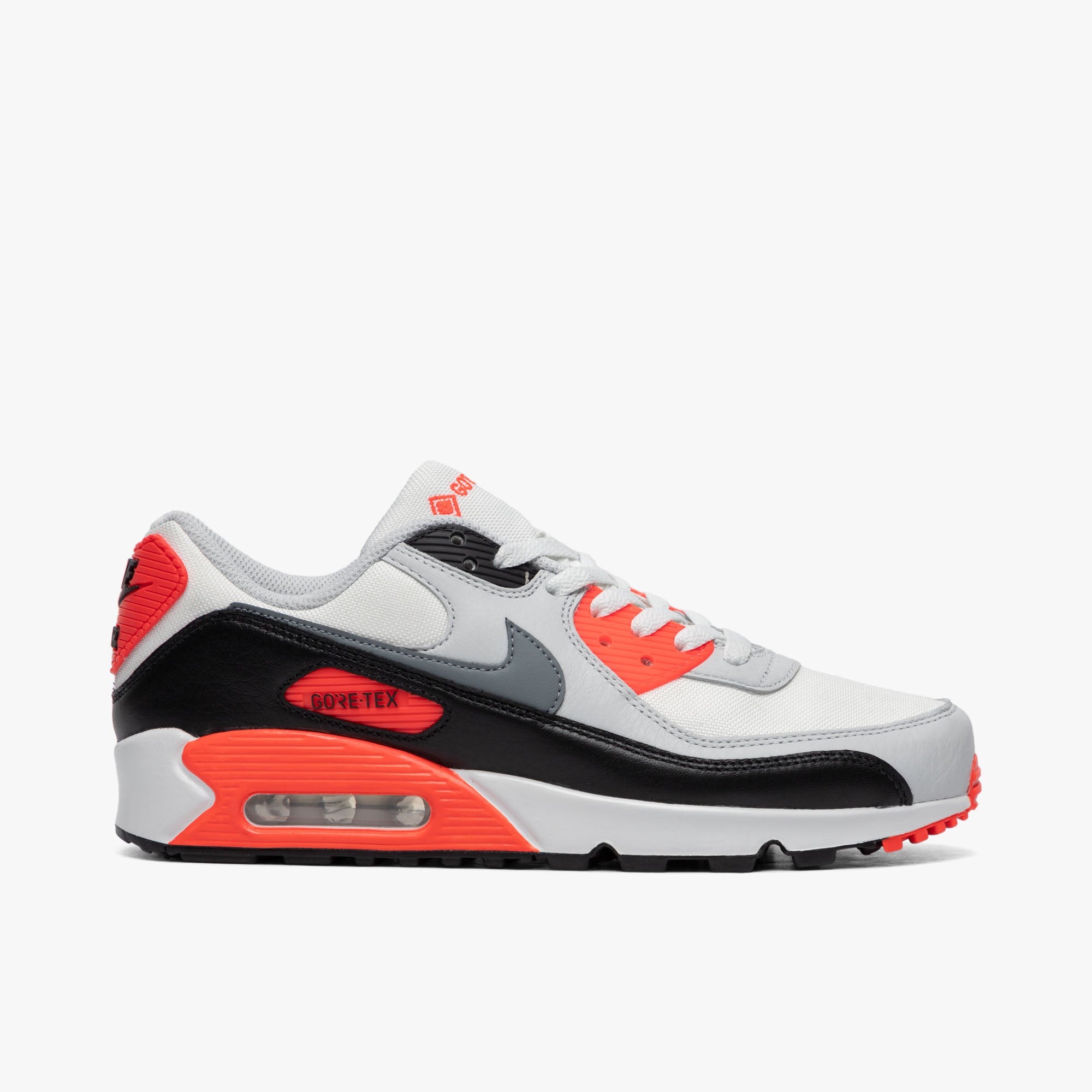 Nike Air Max 90 Goretex Summit White / Cool Grey - Bright Crimson - Low Top  1