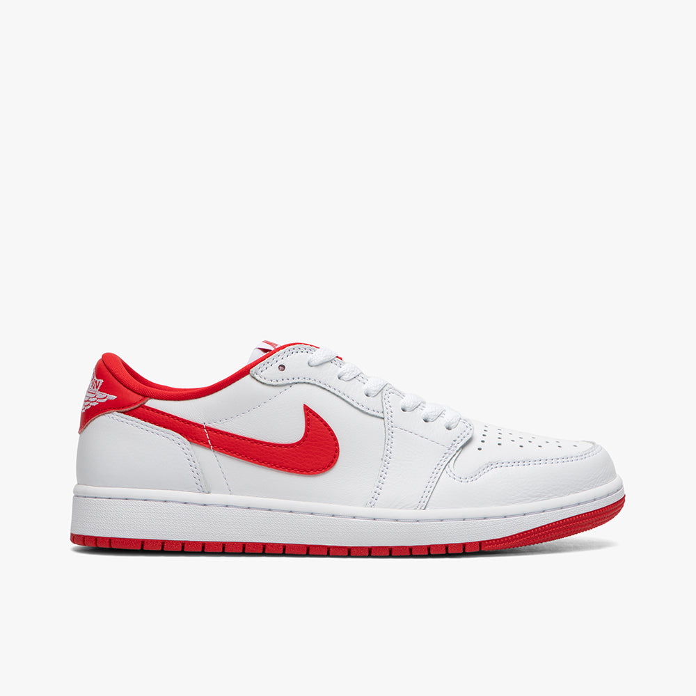 Jordan 1 Retro Low OG White / University Red - White - Low Top  1