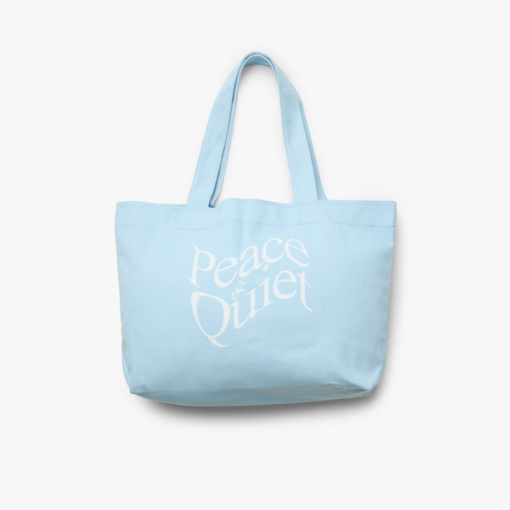Museum Of Peace & Quiet Distressed Tote Bag / Baby Blue 1