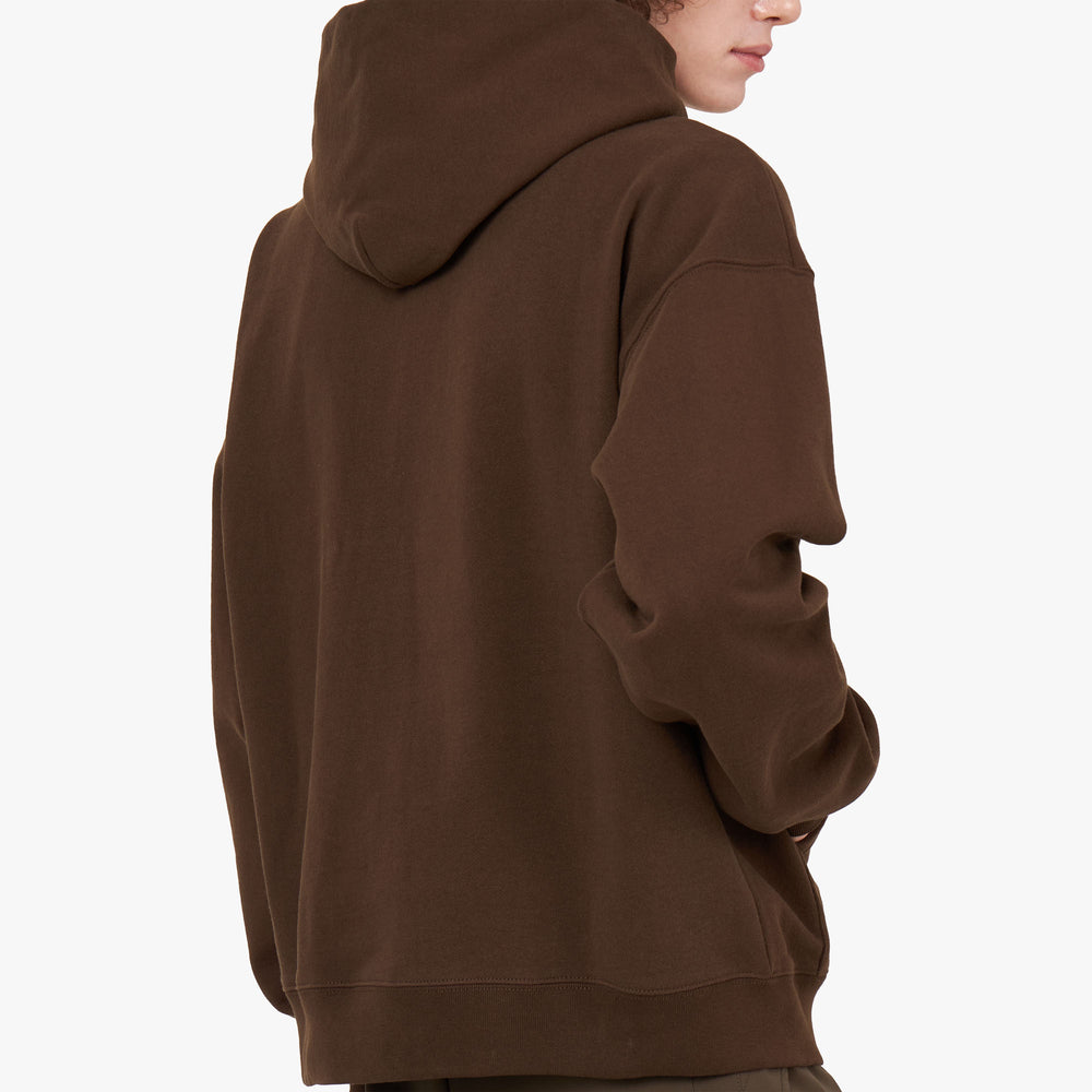 Museum Of Peace & Quiet Campus Pullover Hoodie / Brown