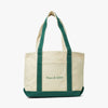 Museum of Peace & Quiet Classic Wordmark Boat Tote Bag Forest / Natural 1