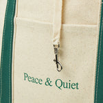 Museum of Peace & Quiet Classic Wordmark Boat Tote Bag Forest / Natural 3