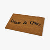 Museum of Peace & Quiet Wordmark Doormat / Sand 2