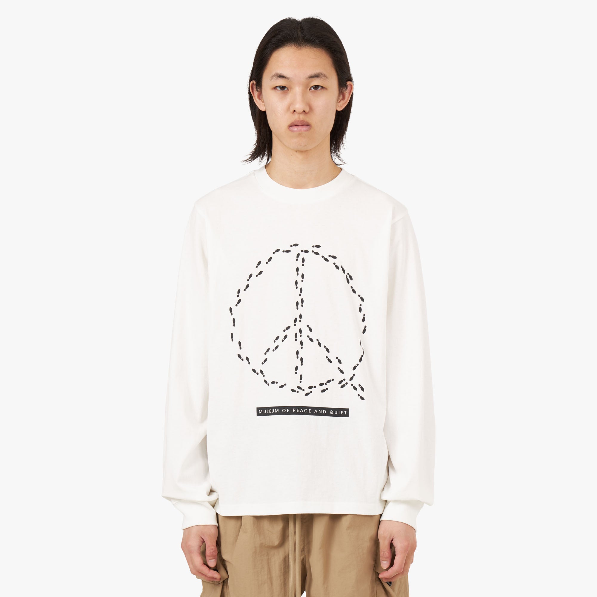 Museum of Peace & Quiet Peaceful Path Long Sleeve / White 1