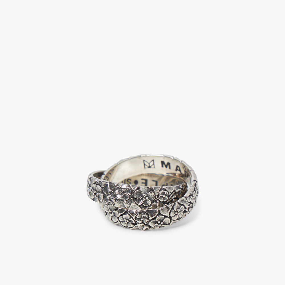 MAPLE Floral Linked Ring / Silver .925 1