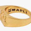 MAPLE Word Peace Ring / 14K Gold Plated 3