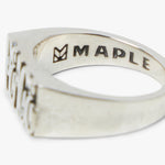MAPLE Word Peace Ring / Silver .925 3