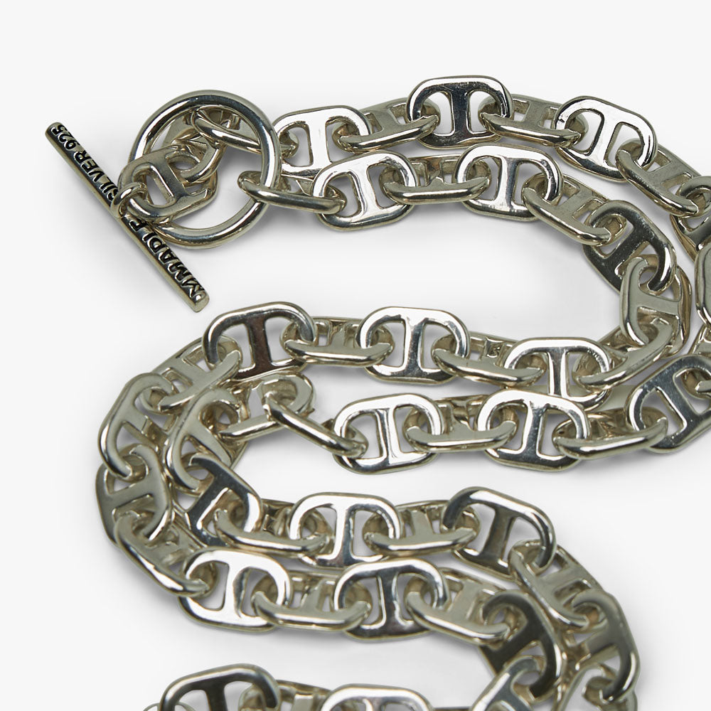 MAPLE Chain Link Necklace 7mm Silver .925 Livestock