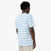 Museum Of Peace & Quiet Wordmark Striped T-Shirt / Baby Blue 3