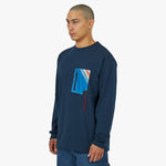 Western Hydrodynamic Research Sail Pocket Long Sleeve T-shirt / Navy 2