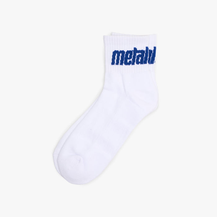 Metalwood Metal Logo Quarter Sock White/Purple 1