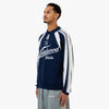 Metalwood Knit Football Top Navy 2