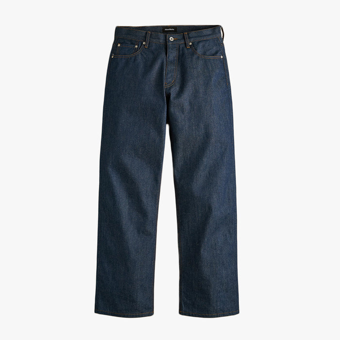 Plazaworks Modern Wide 5 Pocket Jean Indigo Raw Selvedge 1
