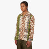 NOMA t.d. Open Collar Flannel Shirt / Patchwork Beige 2