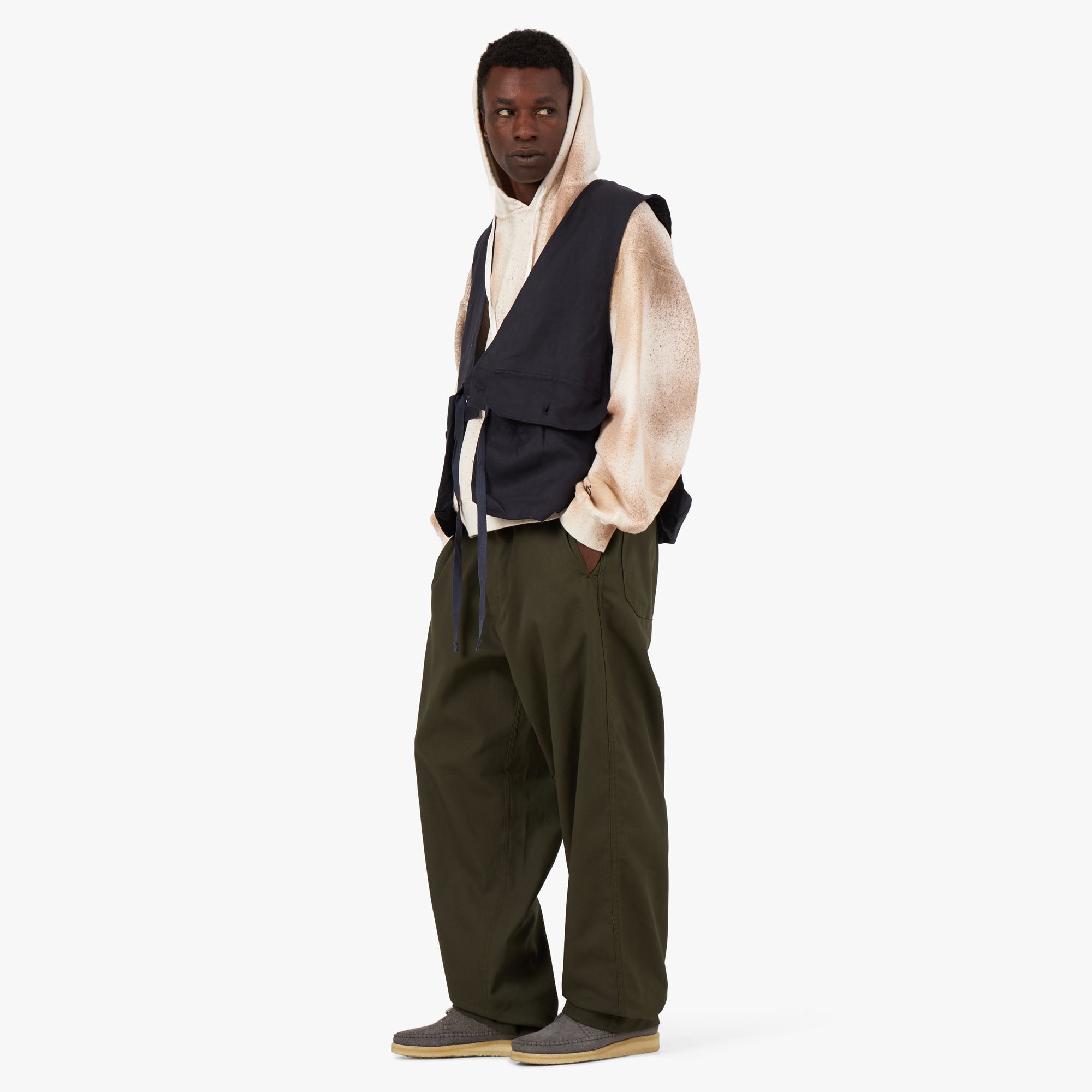 NOMA t.d. Hand Dyed Twist Pullover Hoodie / Multi – Livestock