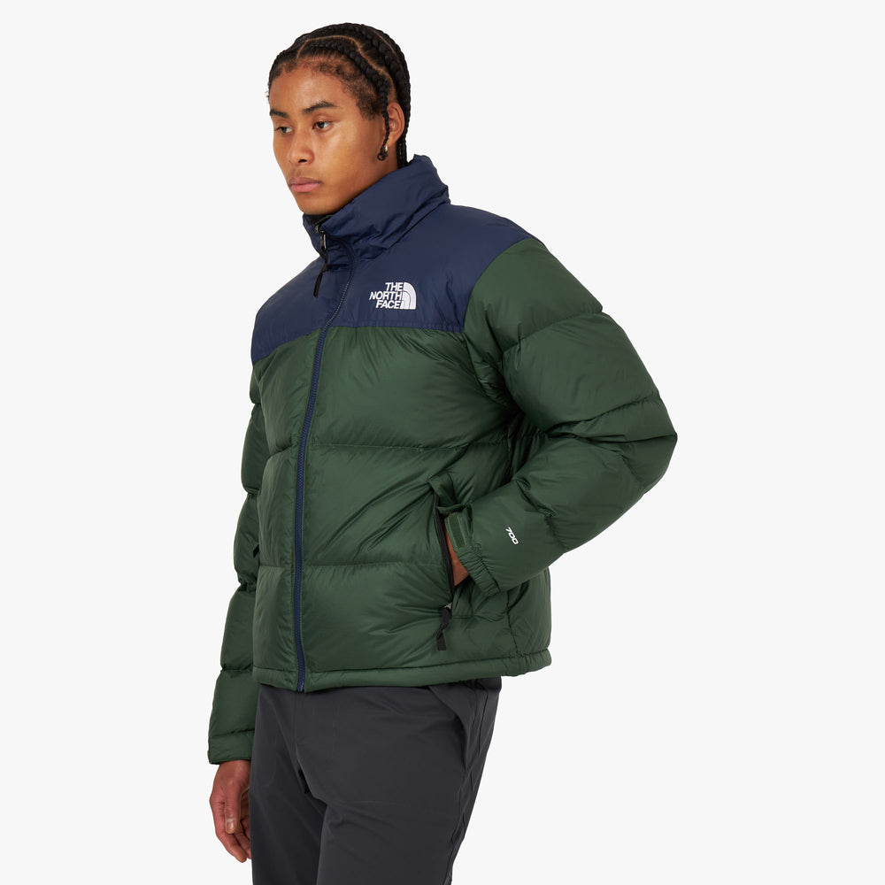 The north face nuptse jacket green best sale