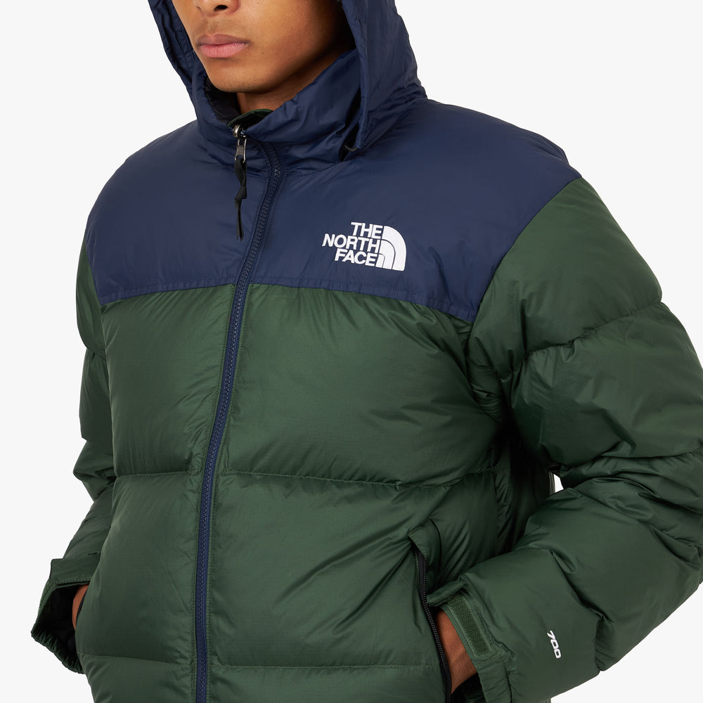 The North Face 1996 Retro Nuptse Jacket Pine Green Summit Navy Livestock