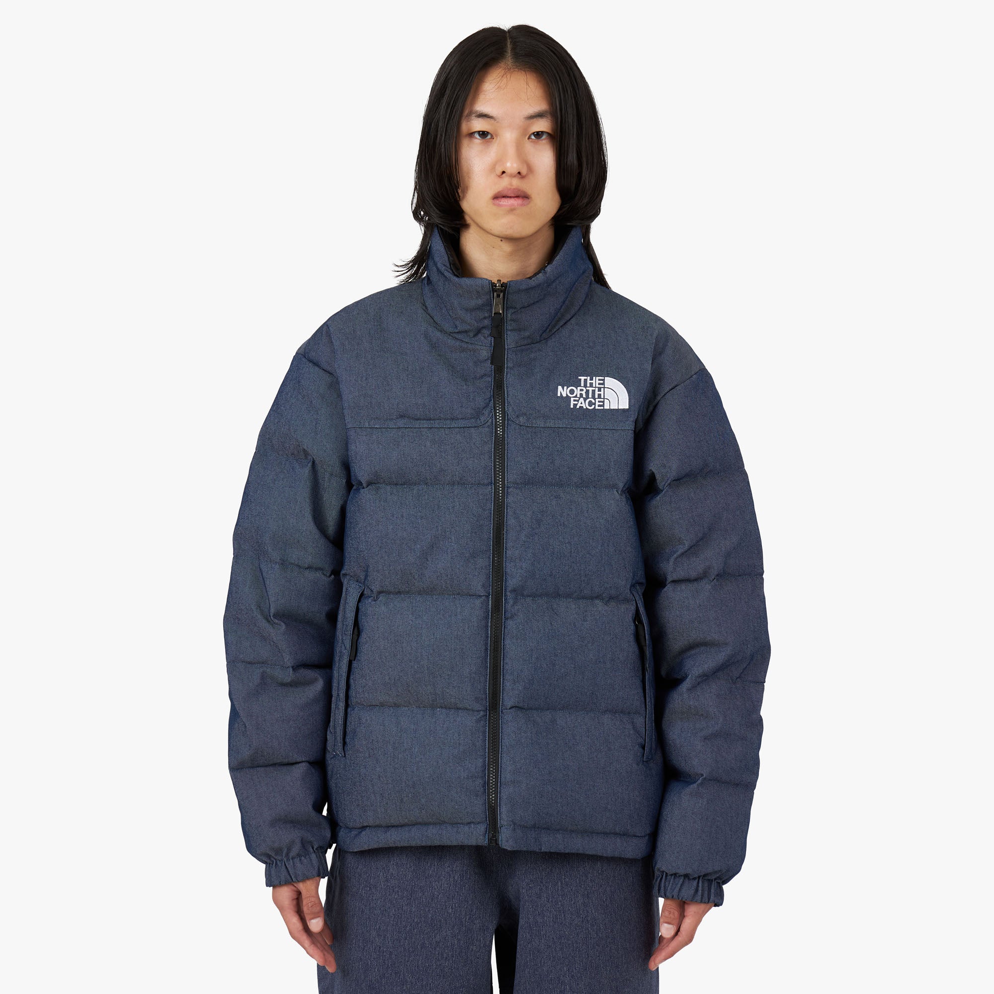 The North Face 92 Reversible Nuptse Jacket / Denim Blue