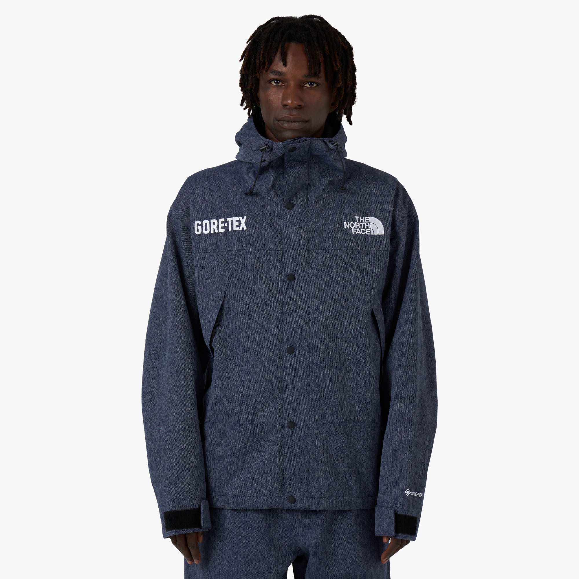 The North Face GTX Mountain Jacket Denim Blue TNF Black