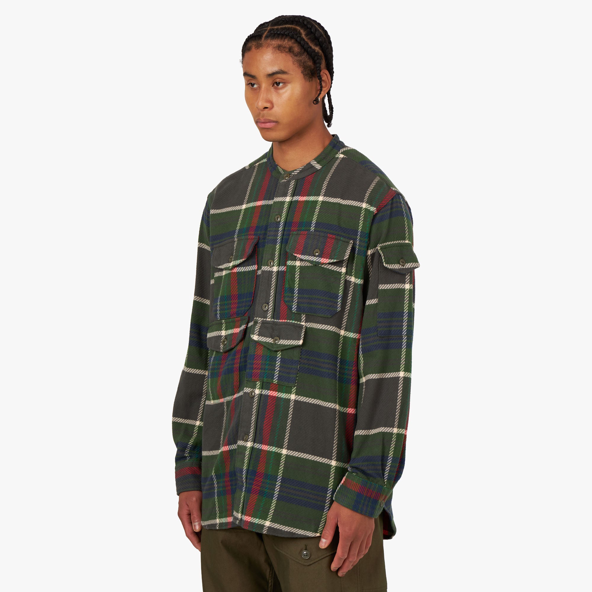 Engineered Garments North Western Shirt Olive Livestock
