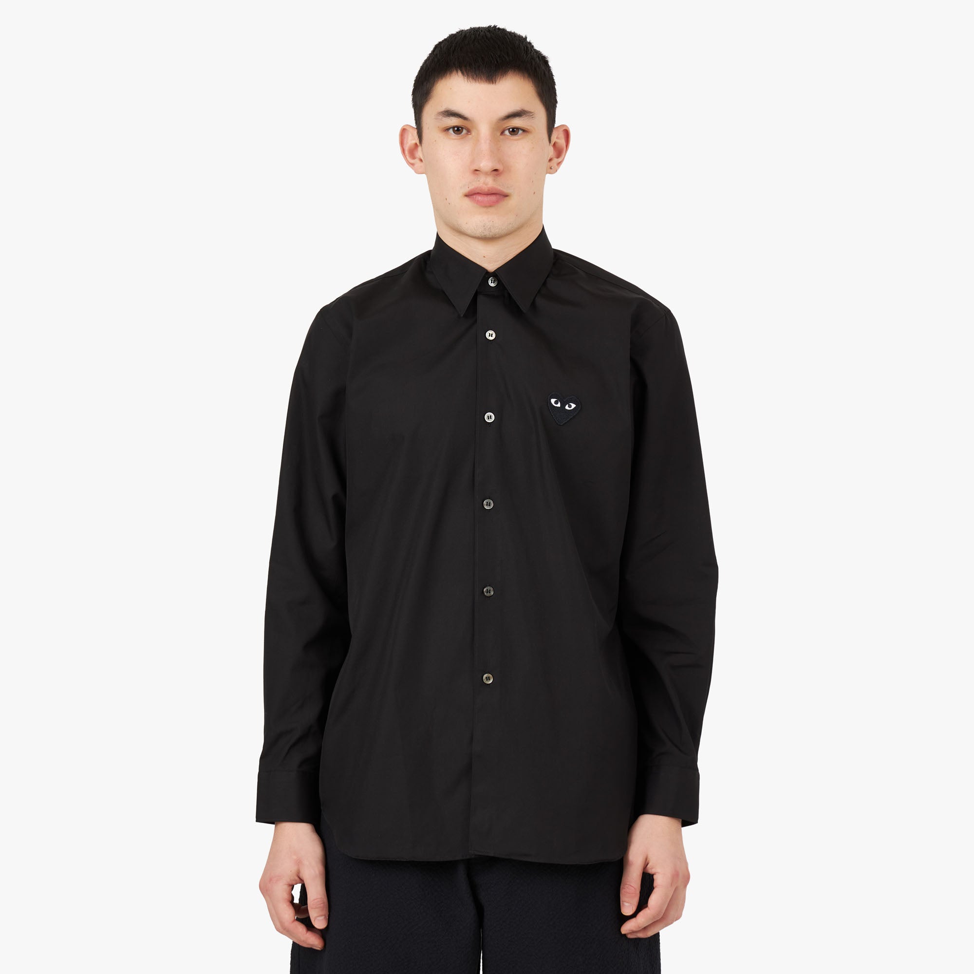 COMME des GARCONS PLAY Black Heart Shirt Black Livestock