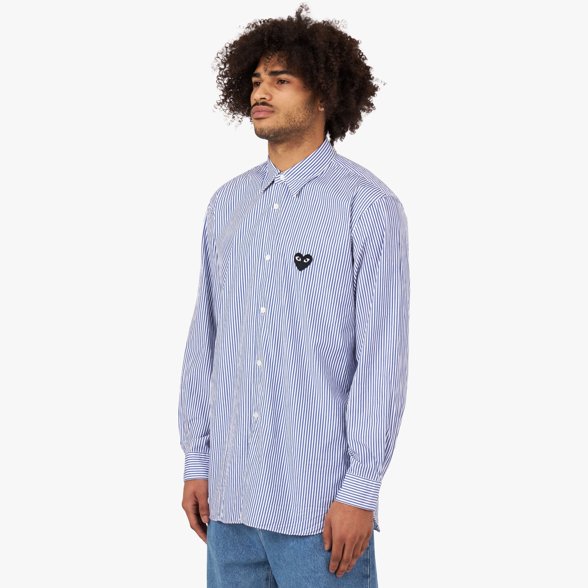 Comme des garcons blue shirt 2025