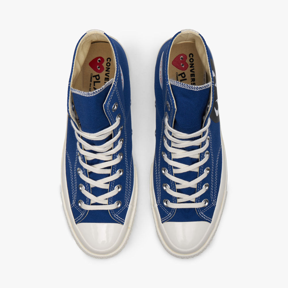 Converse x COMME des GAR ONS PLAY Chuck Taylor Hi Navy Livestock