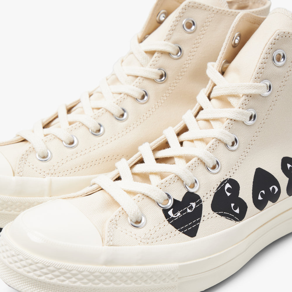 Converse x COMME des GAR ONS PLAY Chuck Taylor Hi Multi Heart