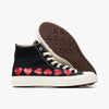 Converse Comme Des Garcons Play Chuck 70 Hi Multi Heart Black   2