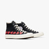 Converse Comme Des Garcons Play Chuck 70 Hi Multi Heart Black   3