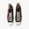 Converse x COMME des GARÇONS PLAY Chuck Taylor Hi Multi Heart Black   5