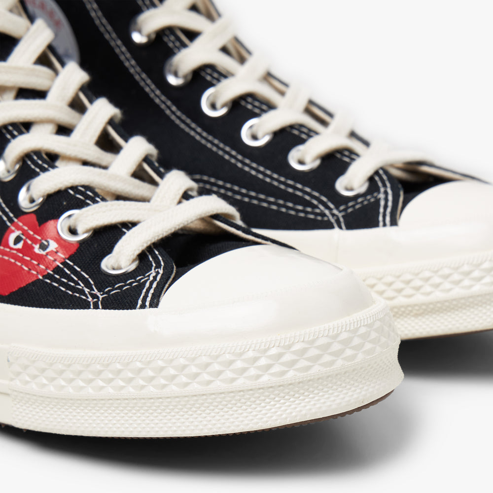 Converse Comme Des Garcons Play Chuck 70 Hi Multi Heart Black