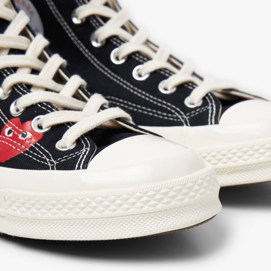 Converse Comme Des Garcons Play Chuck 70 Hi Multi Heart Black