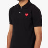 COMME des GARÇONS PLAY Red Heart Polo Shirt / Black 4