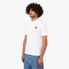 COMME des GARÇONS PLAY Red Heart Polo Shirt / White 3