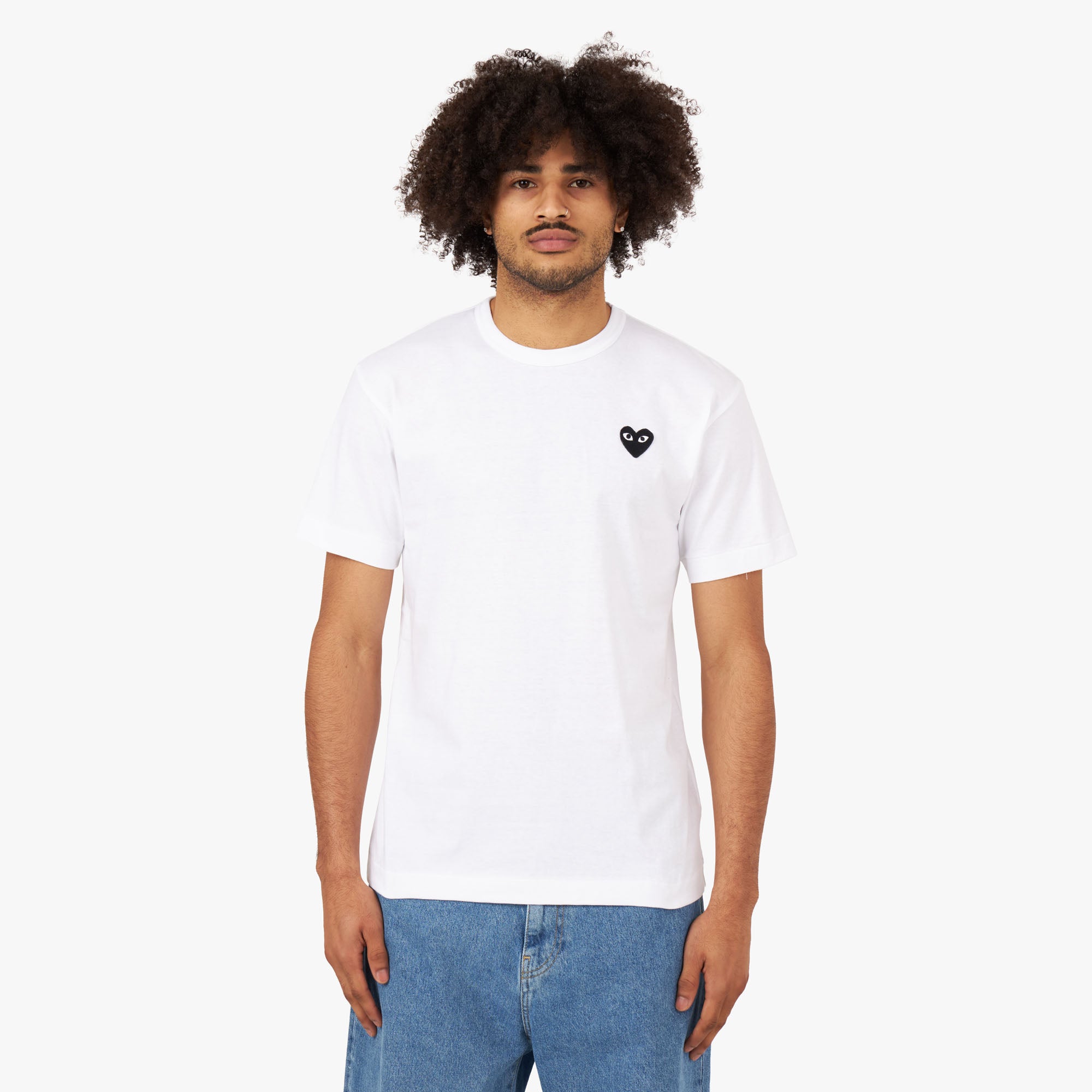 T-shirt Black Heart de COMME des GARÇONS PLAY / Blanc 1