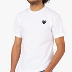 COMME des GARÇONS PLAY Black Heart T-shirt / White 4