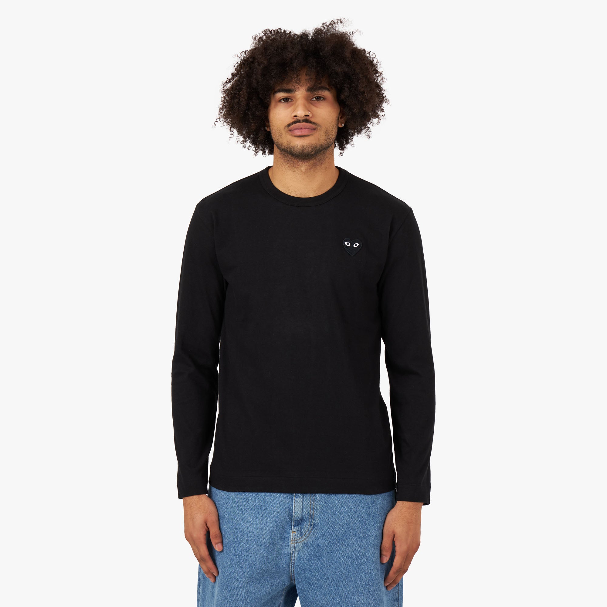 Comme Des Garçons Play Tee Shirt Manche Longue Cdg Cdg Striped T