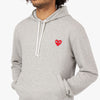 COMME des GARÇONS PLAY Red Heart Pullover Hoodie / Grey 4