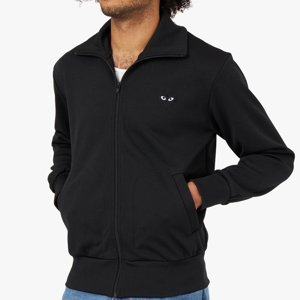Comme des garcons play heart hotsell appliqué track jacket