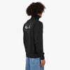 COMME des GARÇONS PLAY Big Heart Zip-Up Sweatshirt / Black 2