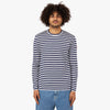 COMME des GARÇONS PLAY Invader Long Sleeve T-shirt Blue / White 1