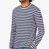 COMME des GARÇONS PLAY Invader Long Sleeve T-shirt Blue / White 4