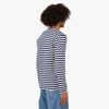 COMME des GARÇONS PLAY Invader Long Sleeve T-shirt Blue / White 2