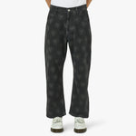 RASSVET (PACCBET) Hearts Print Denim Trousers / Black 1