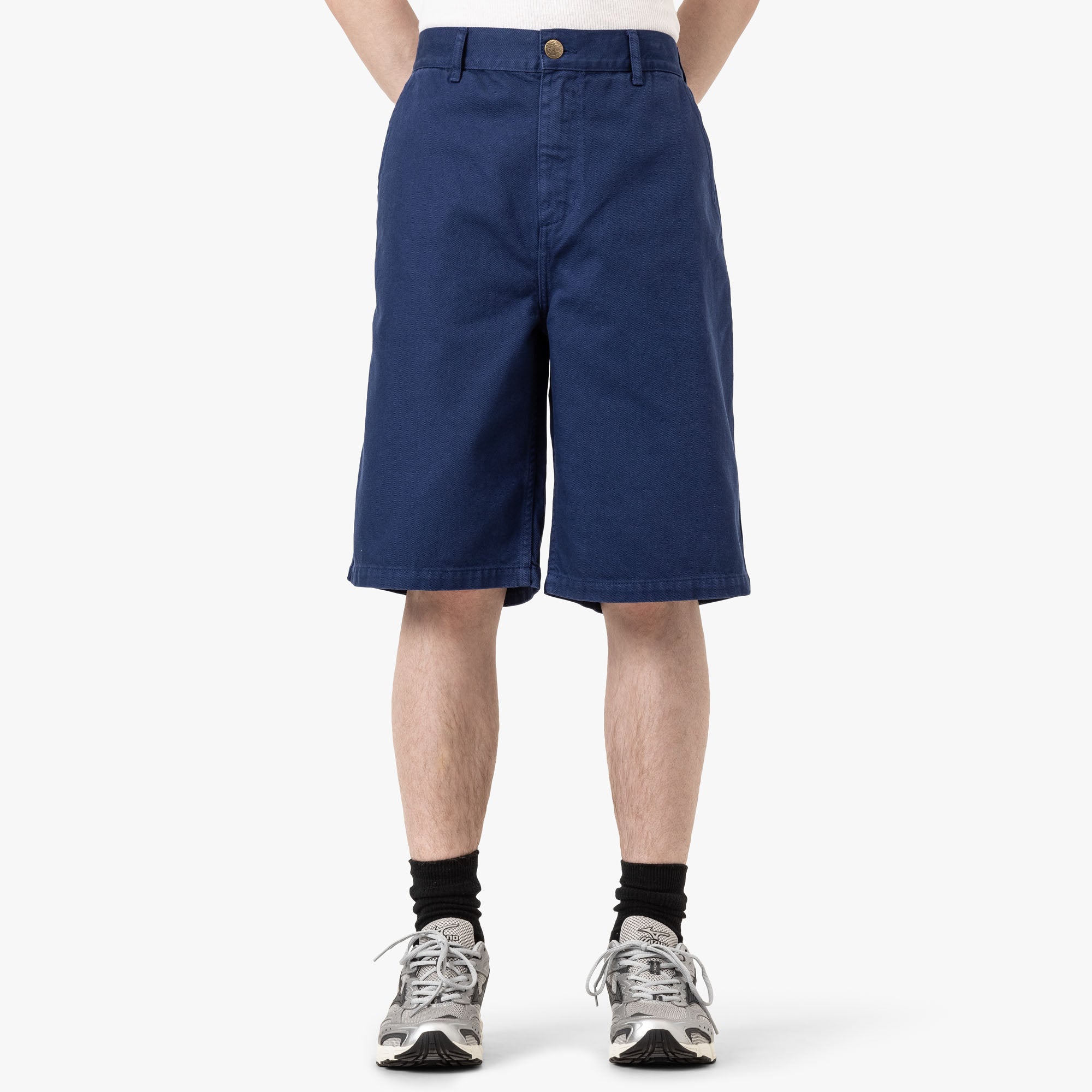 Palmes Twill Patch Shorts Blue 1