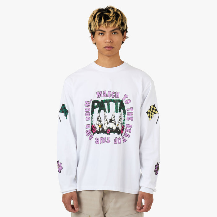 Patta Own Your Own Mind Long Sleeve T-Shirt White 1