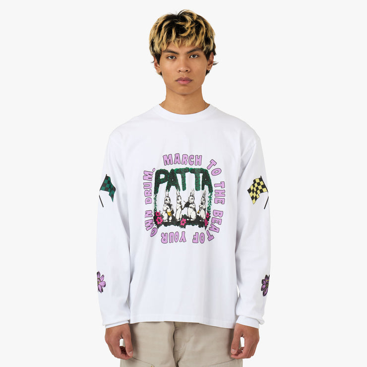 Patta Own Your Own Mind Long Sleeve T-Shirt White 1