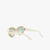 Bonnie Clyde Portal Sunglasses Off White / Green 4